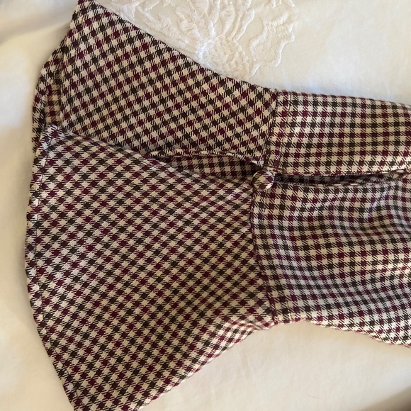 CLASSIC RALPH LAUREN BLOUSE SIZE 6 - Brown/creme/forest green/burgundy red - Picture 4 of 11